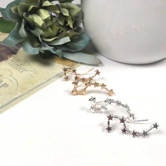 Constellation Star Big Dipper Earrings - Picture 3 of 8